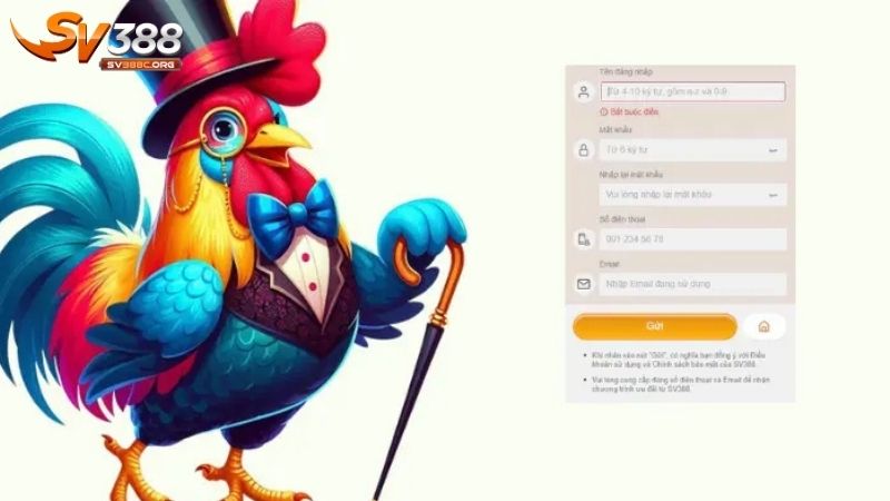 Quy trình đăng ký SV388 nhanh chóng đơn giản